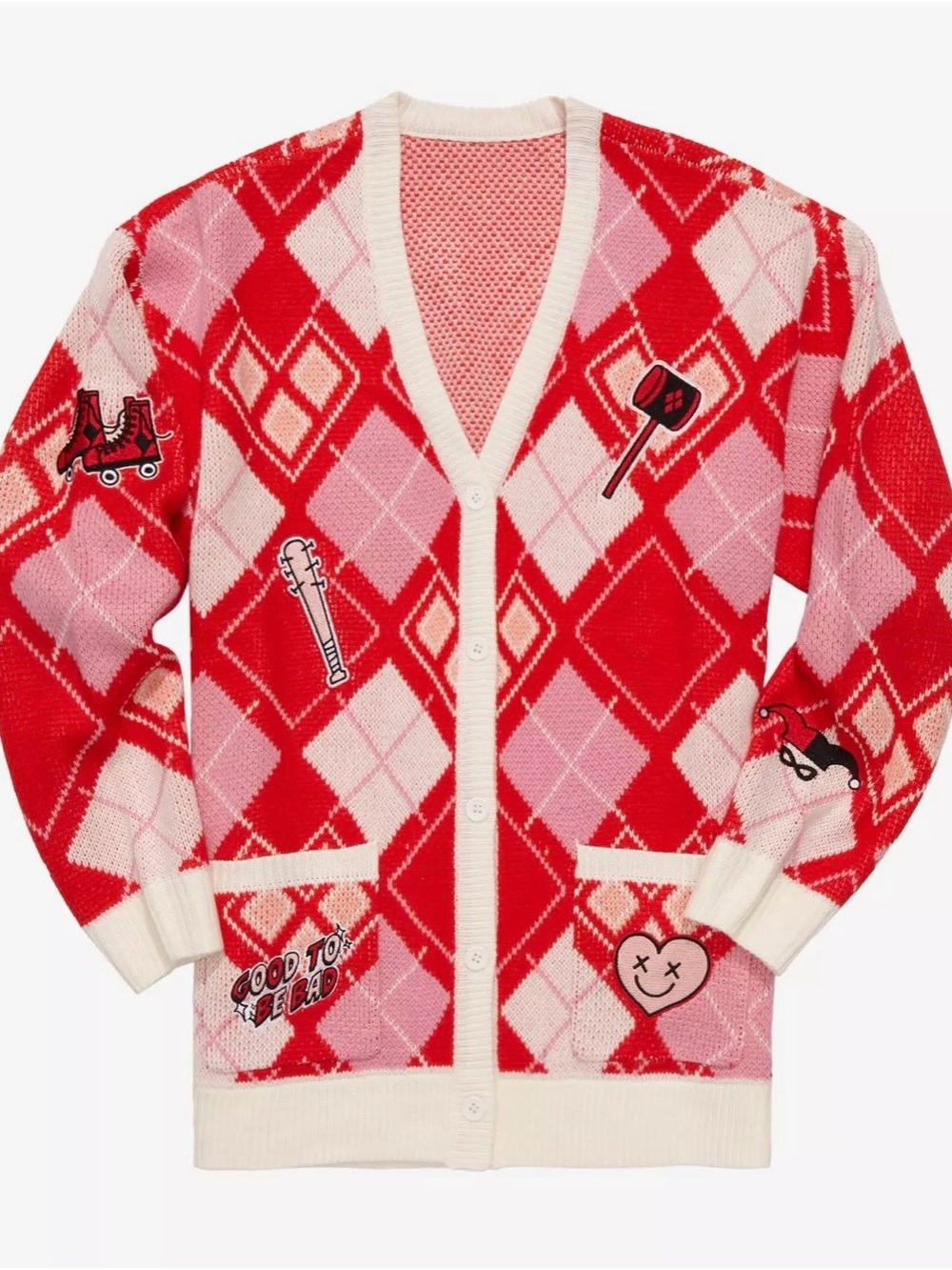 DC Comics Harley Quinn Diamond Cardigan - BoxLunch Exclusive